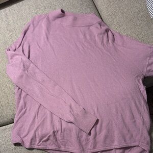 Madewell Mauve Mock Neck Sweater